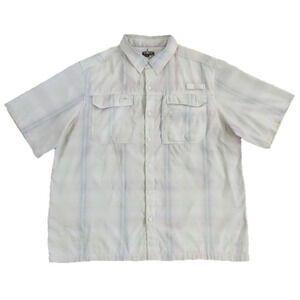 Habit Blue & Green Plaid Button-Up Fishing Guide Shirt